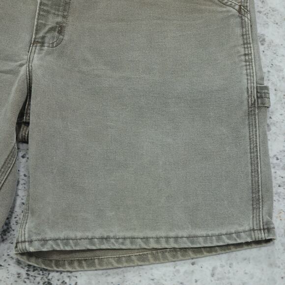 Vintage Carhartt B24 CHT Chestnut Faded Brown Carpenter Shorts 33x7.5 - Picture 11 of 13